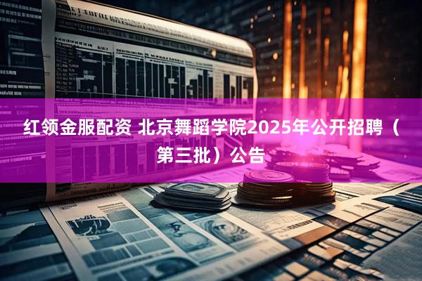 红领金服配资 北京舞蹈学院2025年公开招聘（第三批）公告
